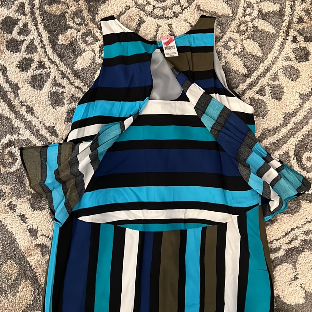 Metaphor striped sleeveless dress, size large NWT! - Picture 6 of 7